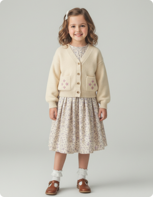 Кардиган с вышивкой