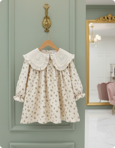 Платье с воротником