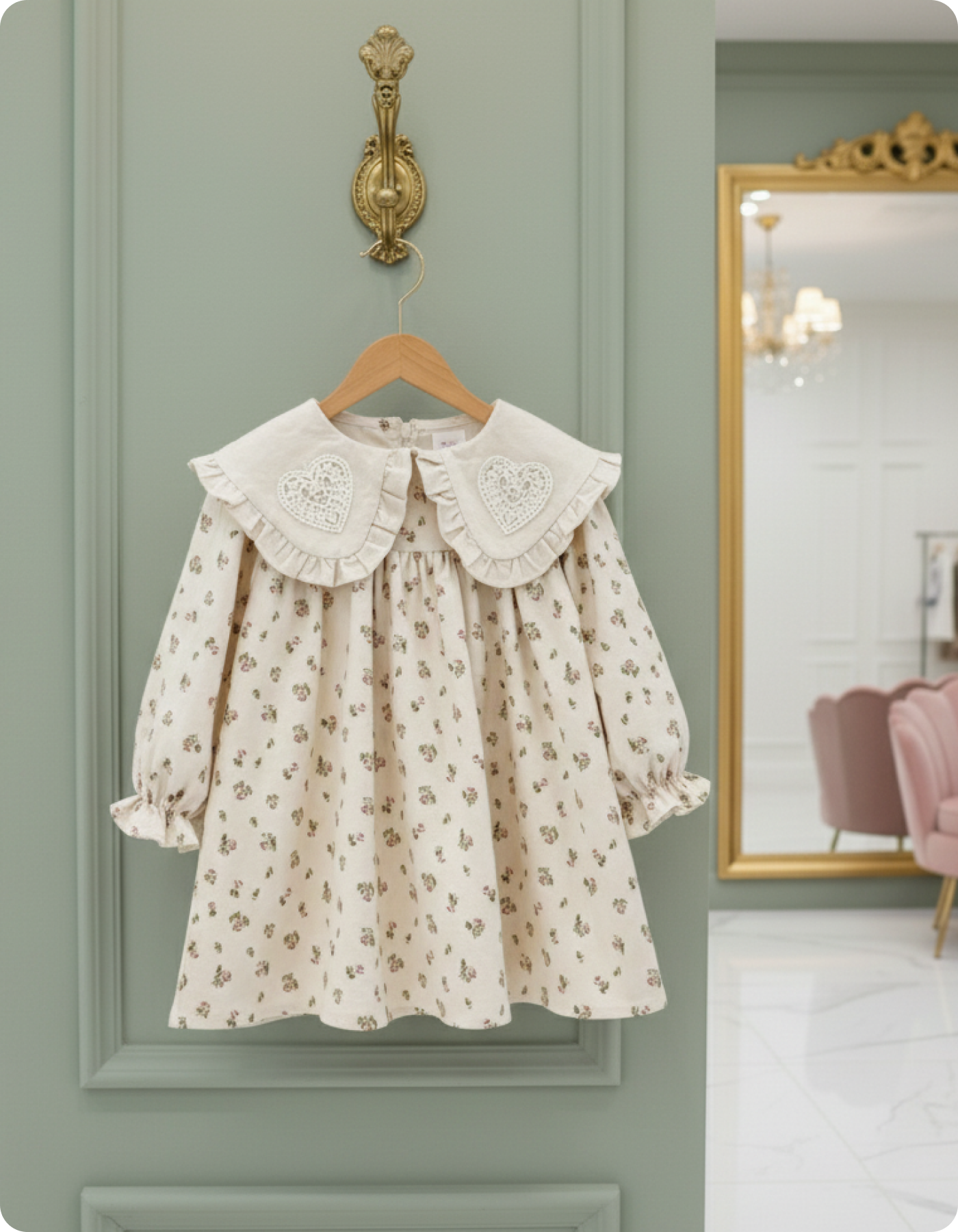 Платье с воротником