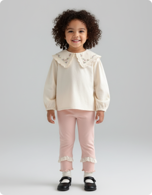 Лосины с рюшами